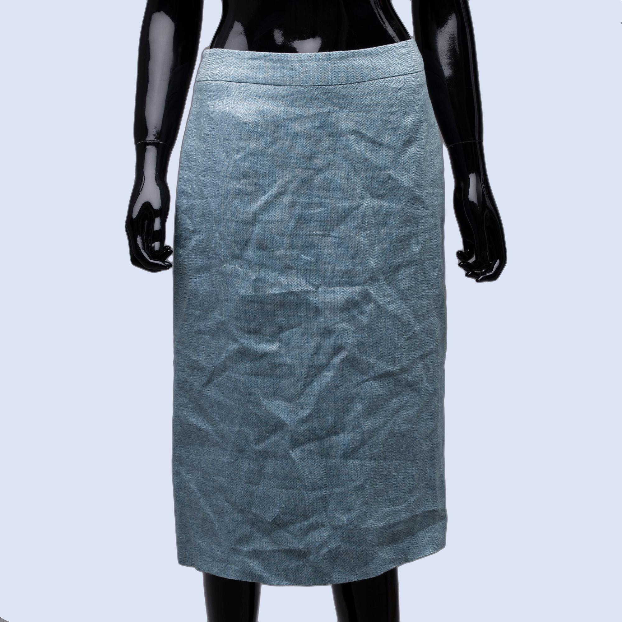 DRÄKT, två delar, Mulberry, storlek 10/12.