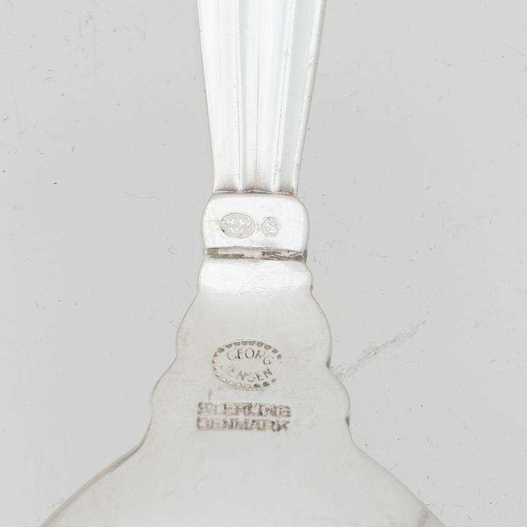 Johan Rohde, a sterling silver cutlery set, 'Konge/Acorn', Georg Jensen, Denmark, after 1945 (63 pieces).