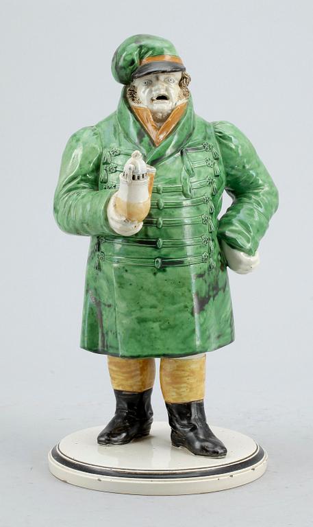 FIGURIN, för rökelse, flintgods, 1800-tal.