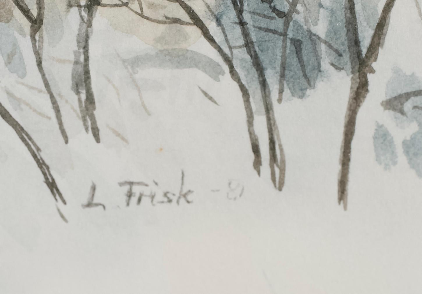 LENNART FRISK, akvarell, signerad.