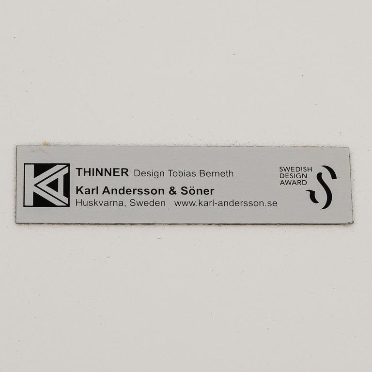Tobias Berneth, dining table/writing desk, "Thinner", Karl Andersson & Söner, model designed circa 2008.