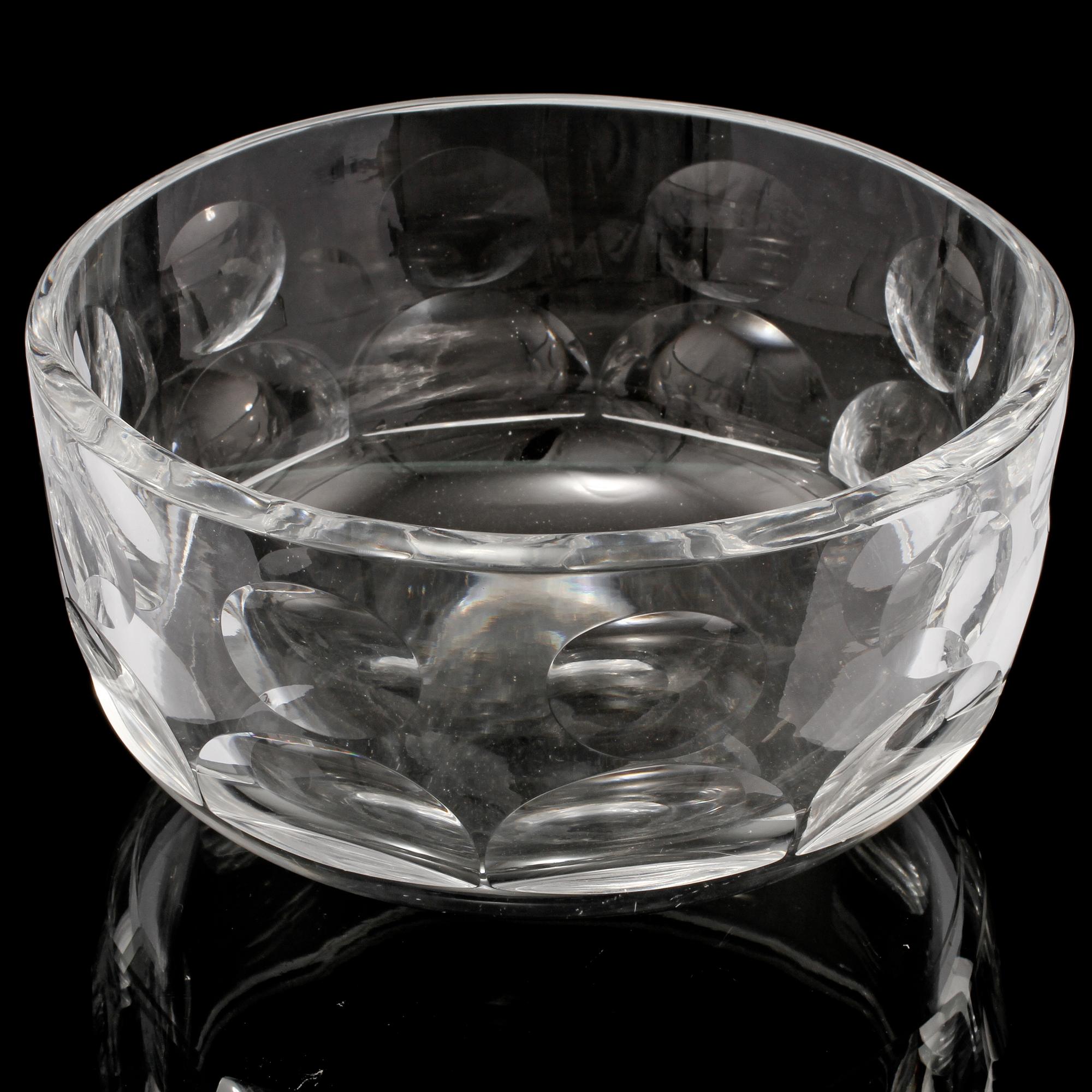 SKÅL, glas, Ingeborg Lundin, Orrefors, 1900-talets andra hälft.