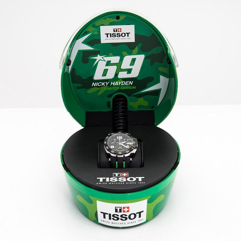 Tissot, T-Race, Nicky Hayden 2015 Limited Edition, chronograph, wristwatch, 45 mm.