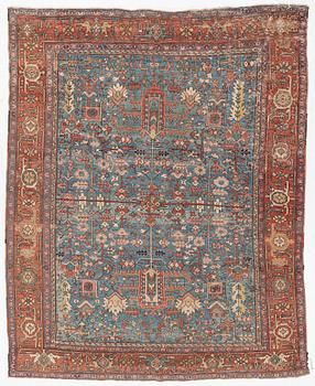 Carpet, Heris, approx. 355 x 290 cm.