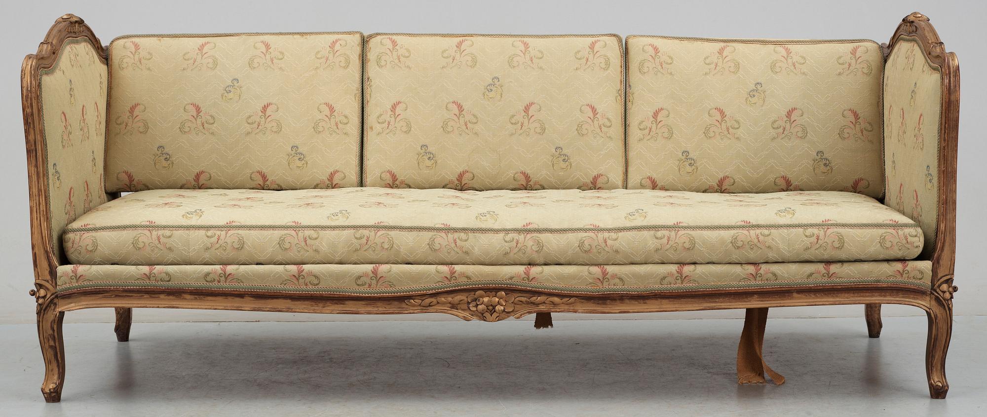 BANKETTSOFFA, rokokostil, 1900-talets första hälft.