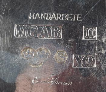SKÅL, silver, Stockholm, sign o dat. E.Löfman, 1973.