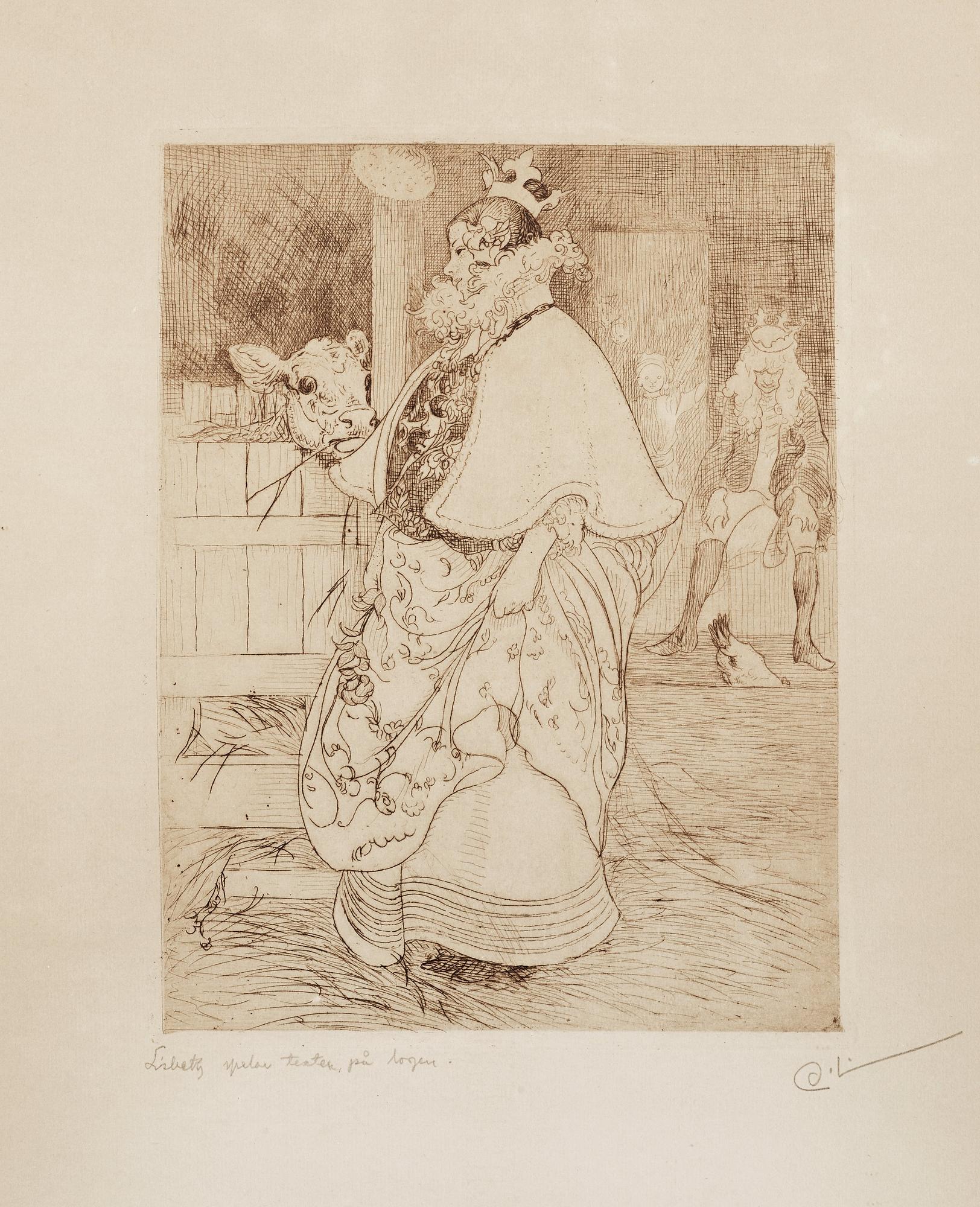 Carl Larsson, "Lisbeth och kalven".
