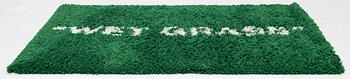 Virgil Abloh, matta, "Wet Grass", Ikea, ca 195 x 133 cm.