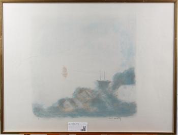 RUDBERG, GUSTAV, färglitografier, 3 st.