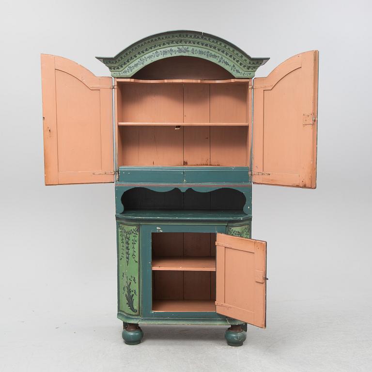 A 19th Century painted cabinet.c.
