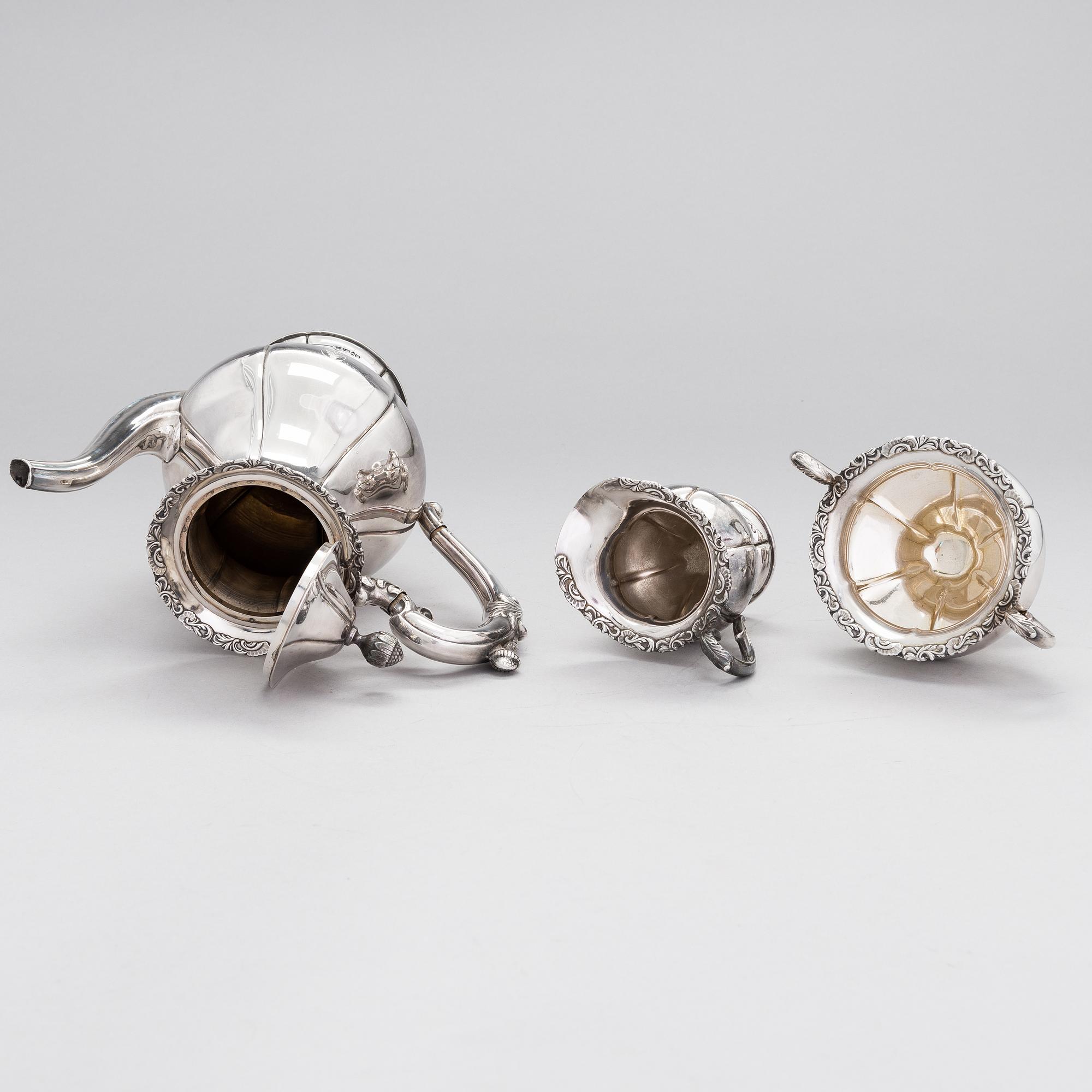 A 4-piece silver coffee set, Finland 1957-62.