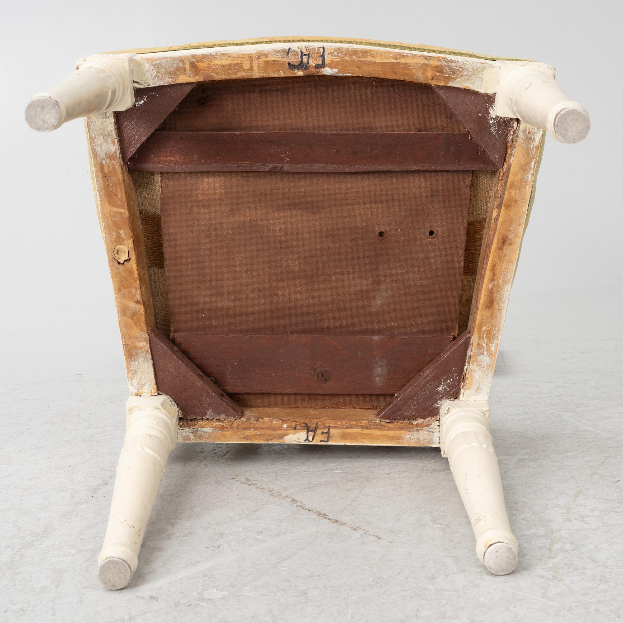 Chairs, 12 pcs, Gustavian, circa 1800.