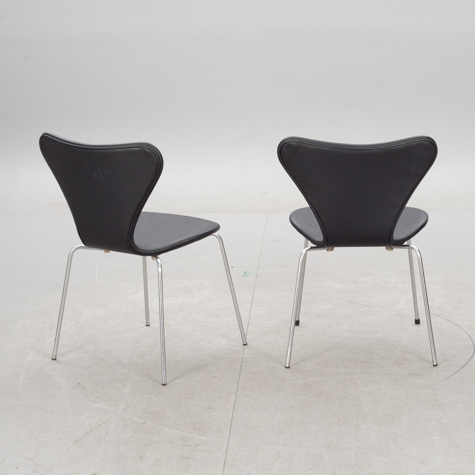 STOLAR, 6 st. "Sjuan", Arne Jacobsen för Fritz Hansen.