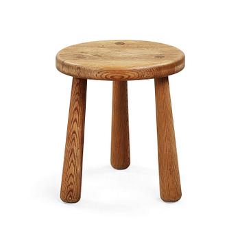 38. An Axel Einar Hjorth stained pine 'Utö' stool, Nordiska Kompaniet, Sweden 1930's.