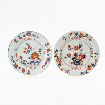 Plates 5 pcs China Qianlong/Kangxi Qing dynasty porcelain.