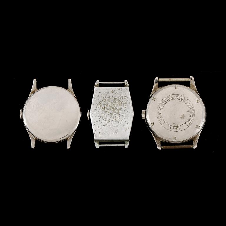 ARMBANDSUR, 3st, Tissot, Phenix, Balaber, 1930/40-tal.