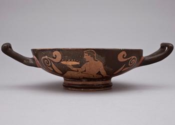 KYLIX, lergods, Grekland, troligen 400-300-tal f Kr.