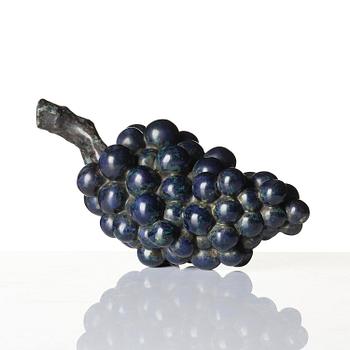 Hans Hedberg, a faience sculpture of a bunch of grapes, Biot, France.