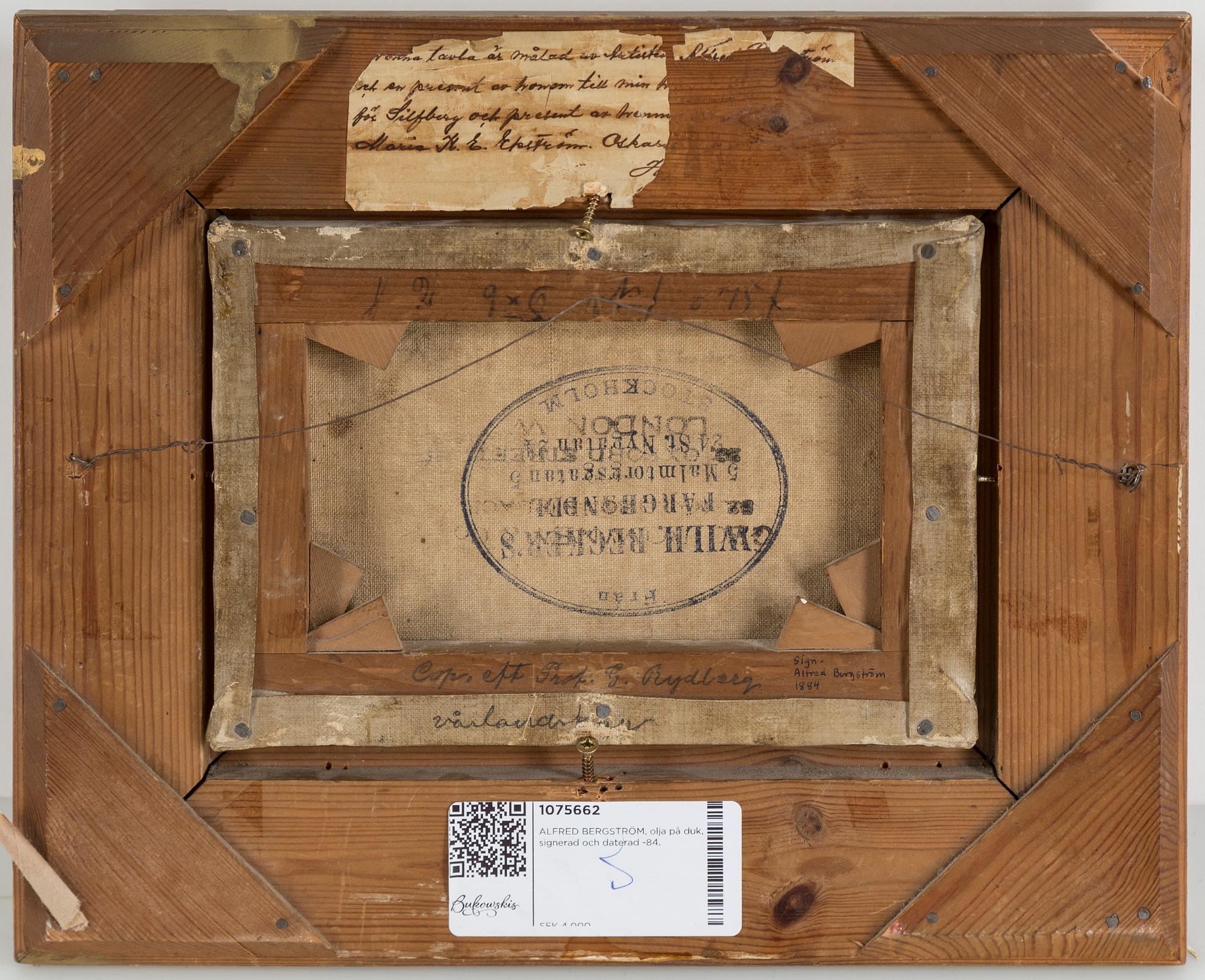 ALFRED BERGSTRÖM, olika on canvas, signed and dated -84..