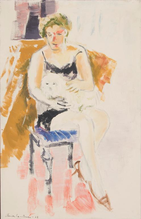 Anita Snellman, Woman with Dog.