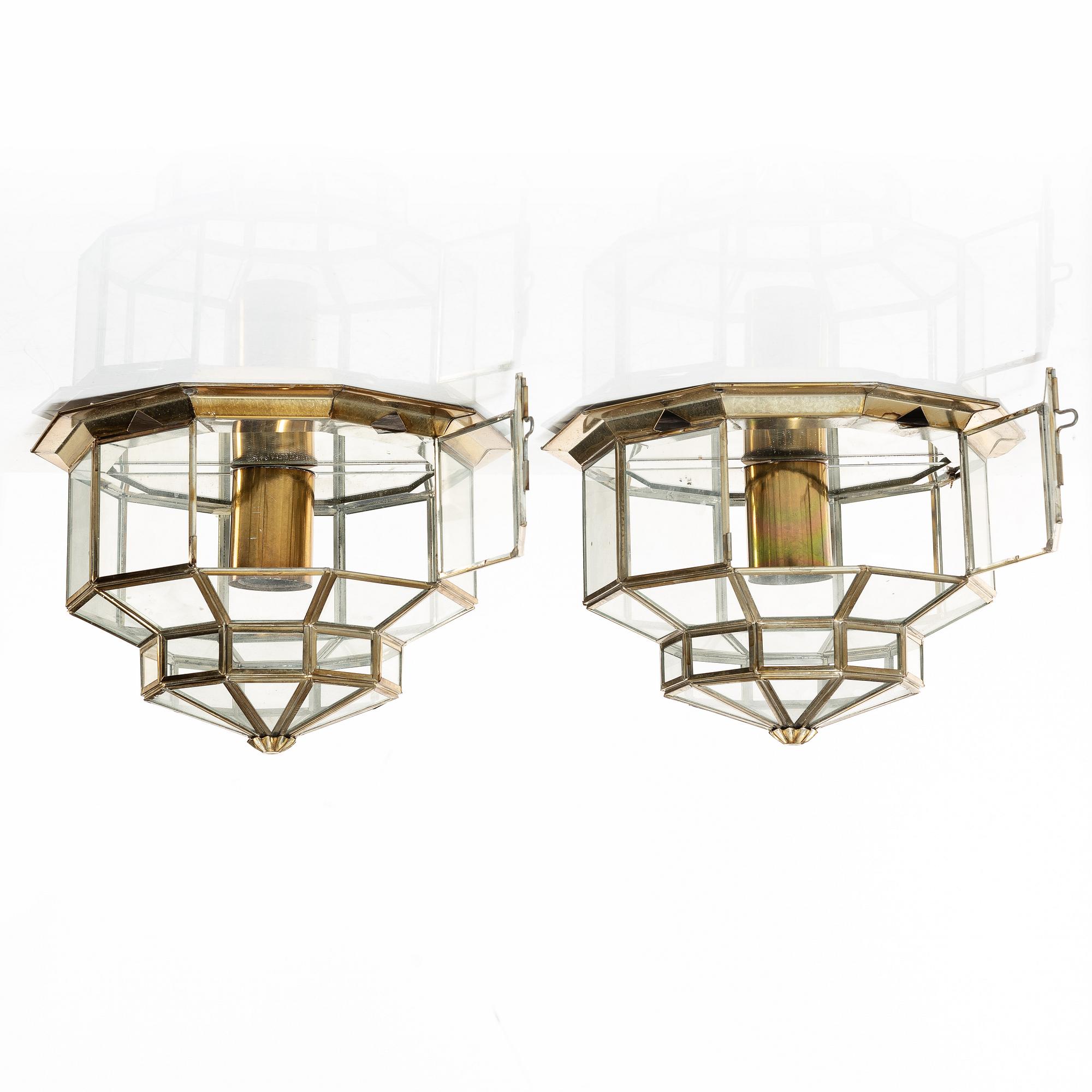 Hijos Esteves, taklampor, ett par, Taurus, Spanien, 1900-talets andra hälft.