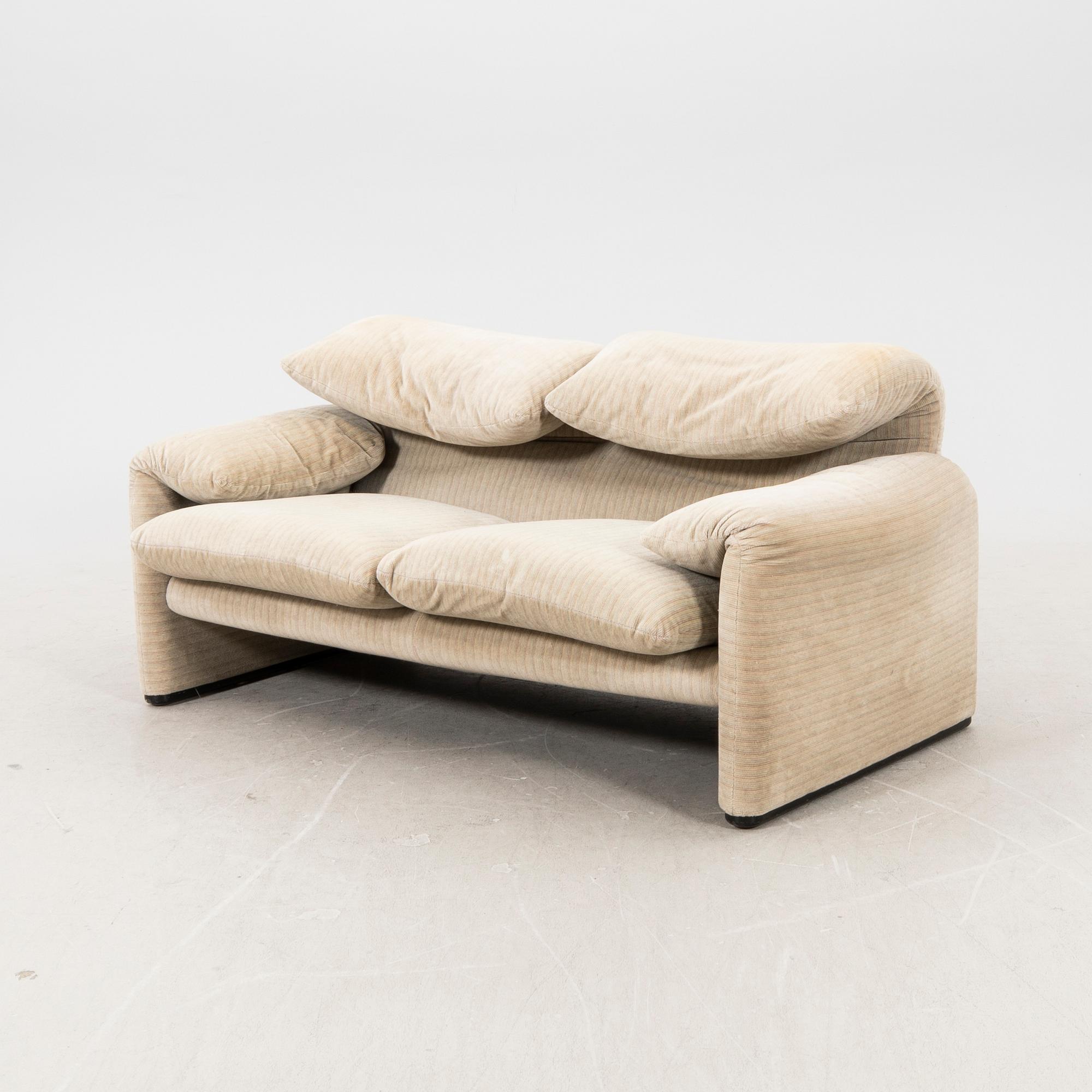 Vico Magistretti, a Maralunga sofa for Cassina Italy later part of the 20th century.