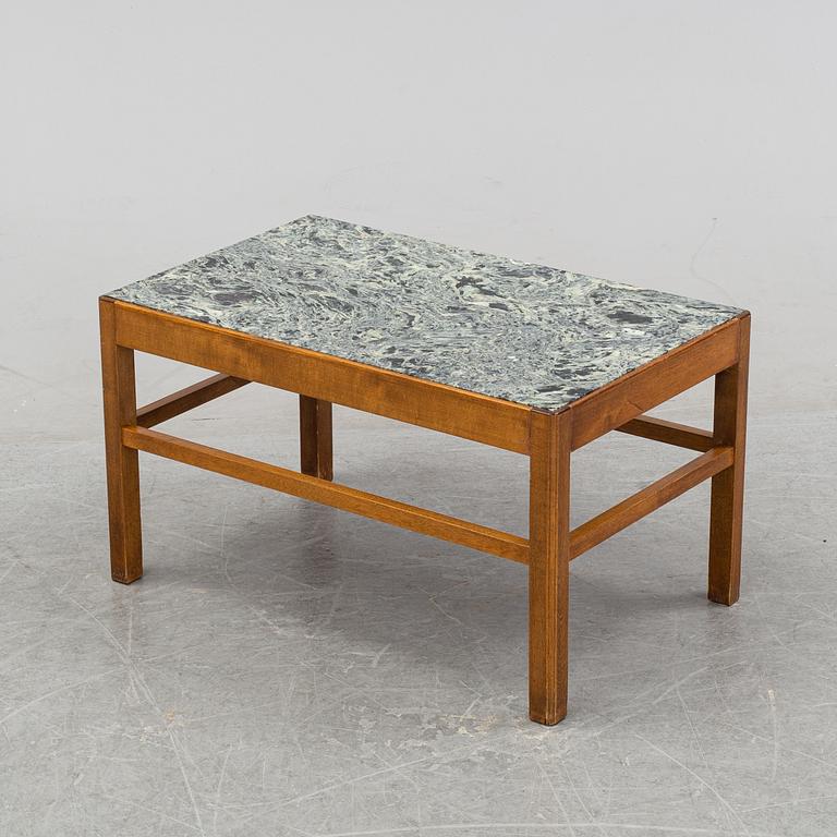 A marble top Swedish Modern coffee table, 1940's/50's.