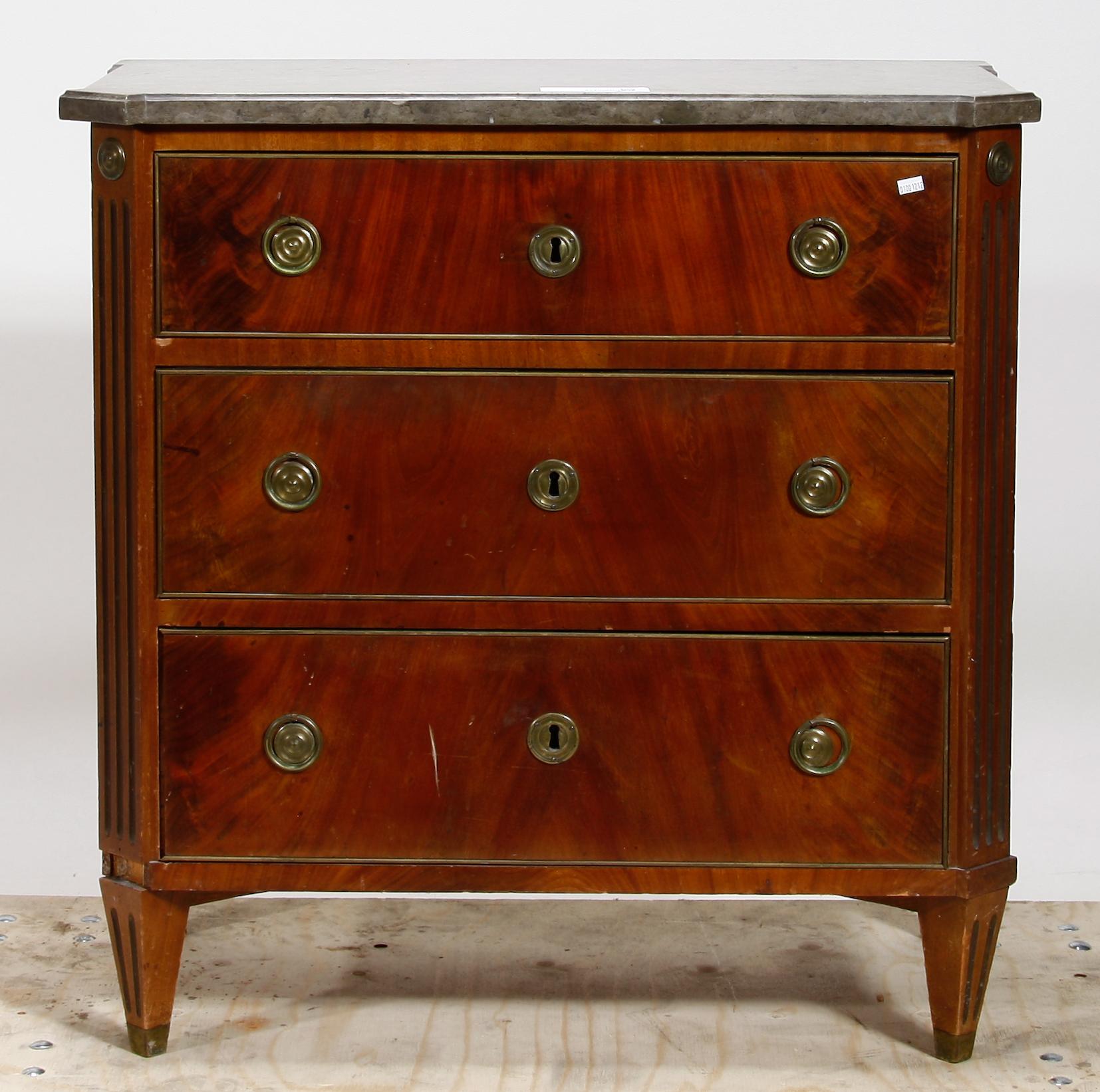 BYRÅ. Sengustaviansk stil, 1800-tal.