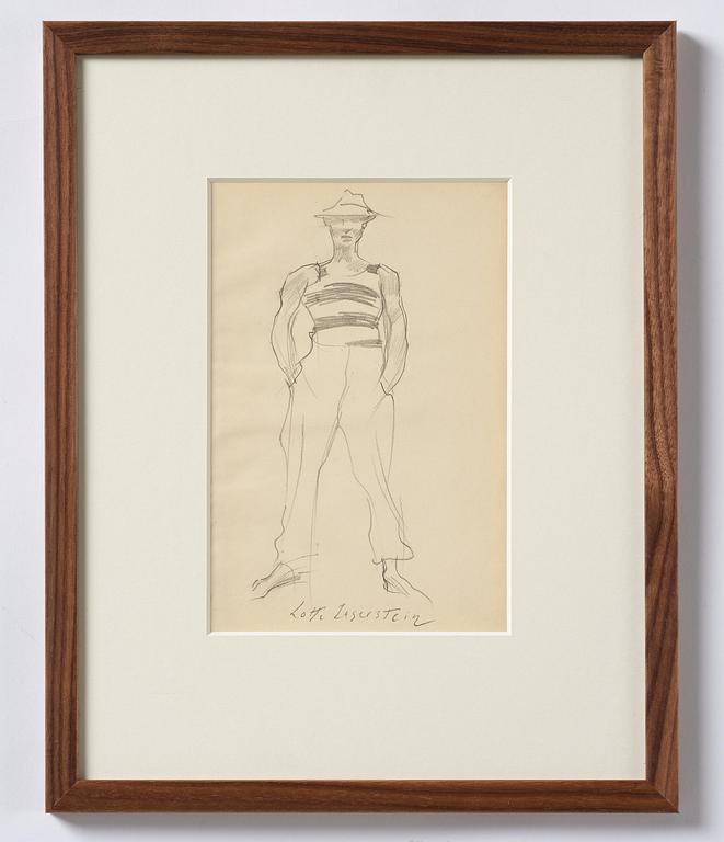 Lotte Laserstein, Young man in a hat.
