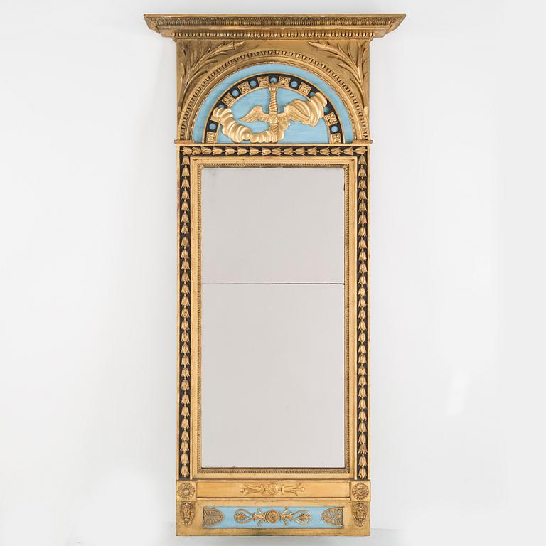 An early 19th century late Gustavian mirror.