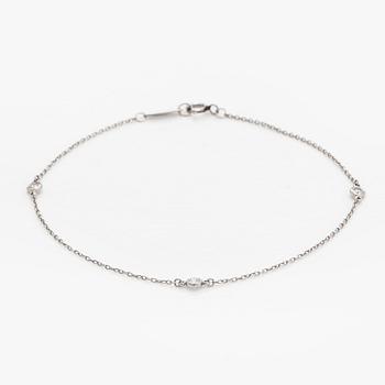 Tiffany & Co, Elsa Peretti, a platinum "Diamonds by the Yard" bracelet with brilliant-cut diamonds.