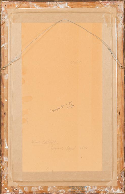 Albert Edelfelt, The lady on the jetty.