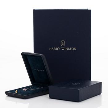 Harry Winston, halsband, "Sunflower", petite, platina, rubin och diamanter.