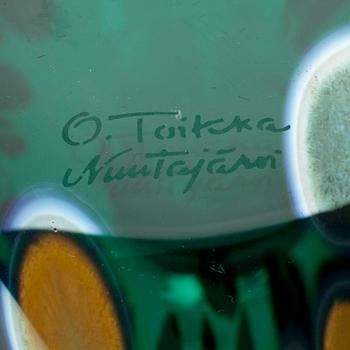 FÅGEL, glas, "Pekkasiini" signerad O.Toikka, Nuutajärvi.