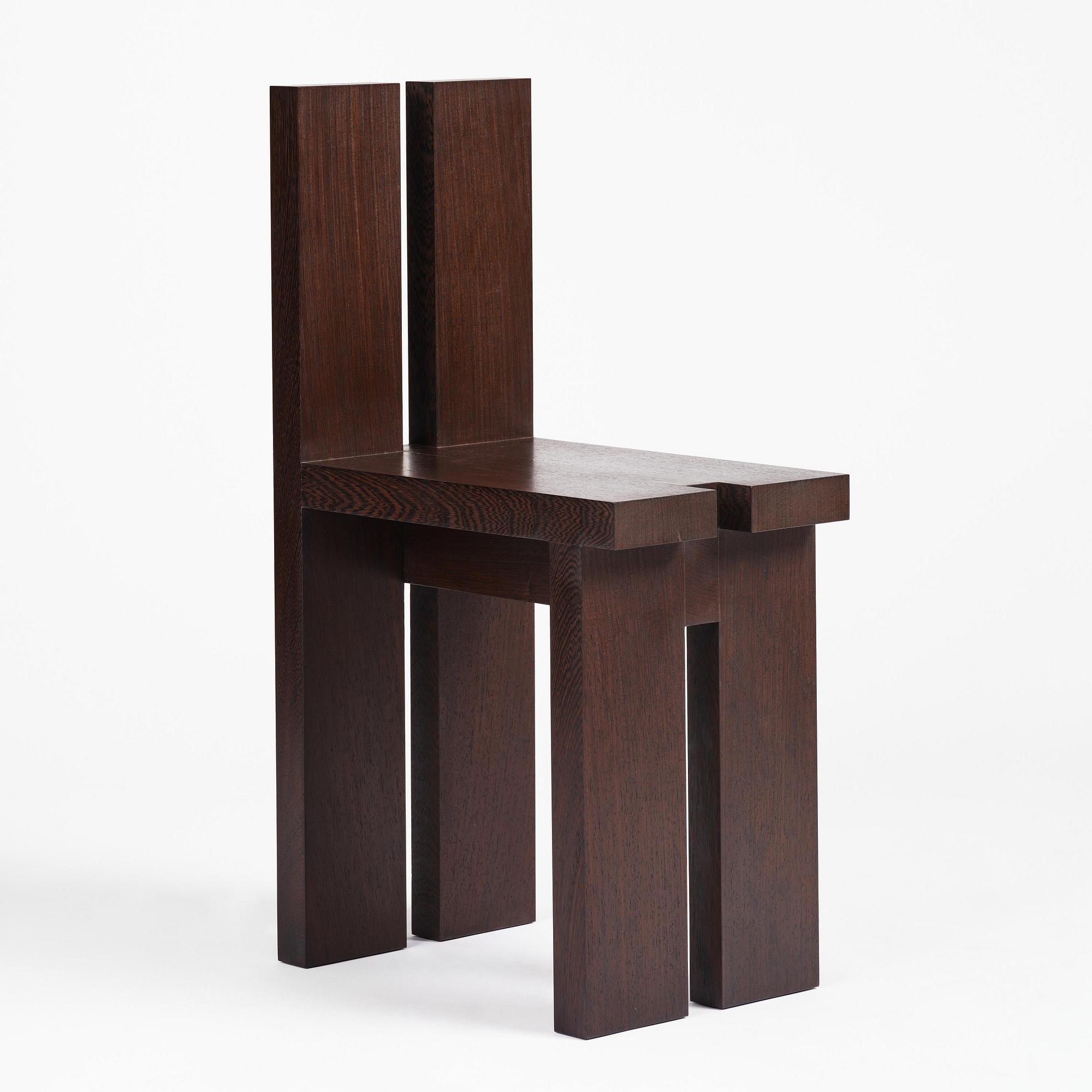 Nick Ross, a "P-A chair 03", ed. 1/8, executed in his own studio, Stockholm, 2024.