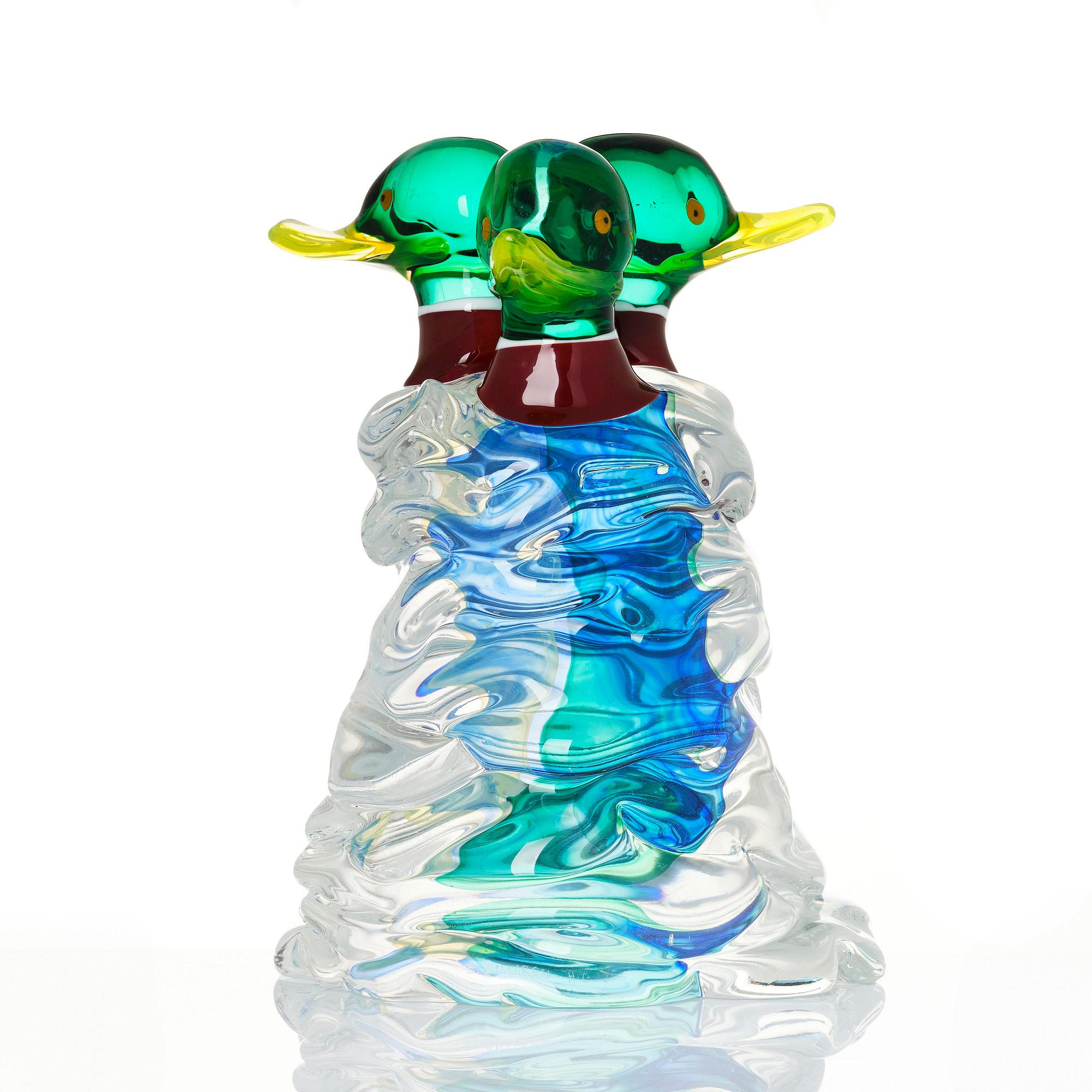 Ernst Billgren, skulptur, "Frusna vänner", Berengo Studio, Murano, Italien, 1999.