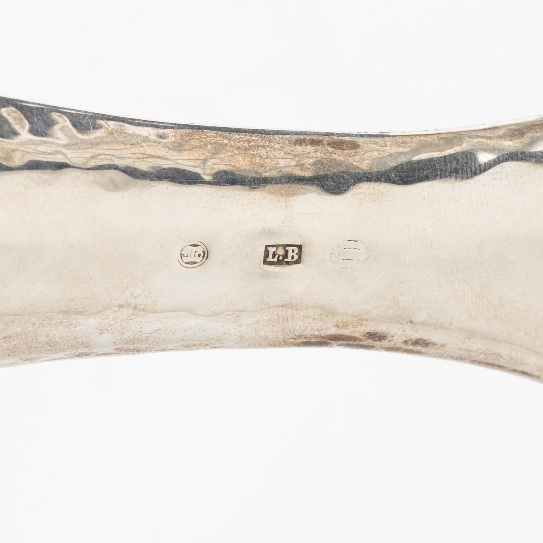 Hand mirror, silver, Denmark 1904-1932.