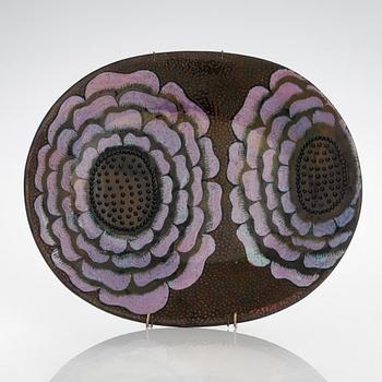 Birger Kaipiainen, dekorationsfat, keramik, signed Kaipiainen, Arabia.