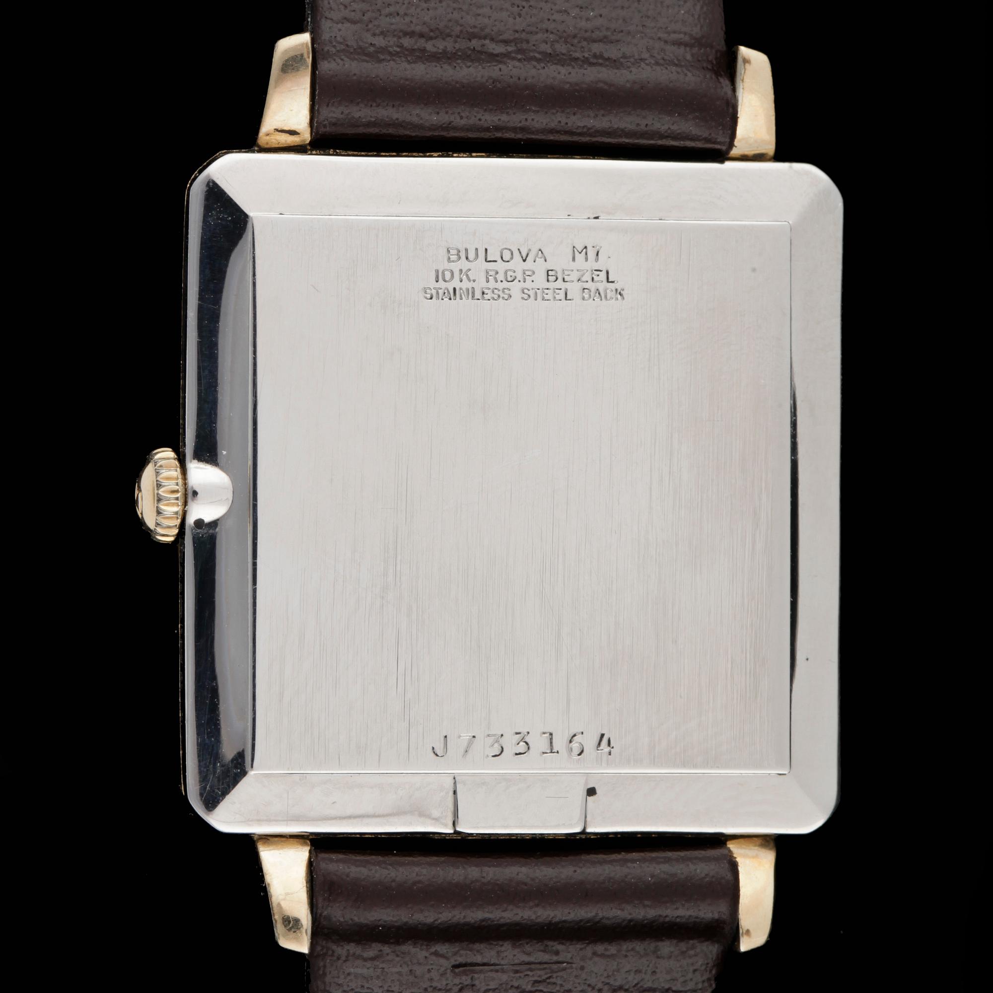HERRARMBANDSUR, doublé och stål, Bulova, Volkswagen, 1940/50-tal.