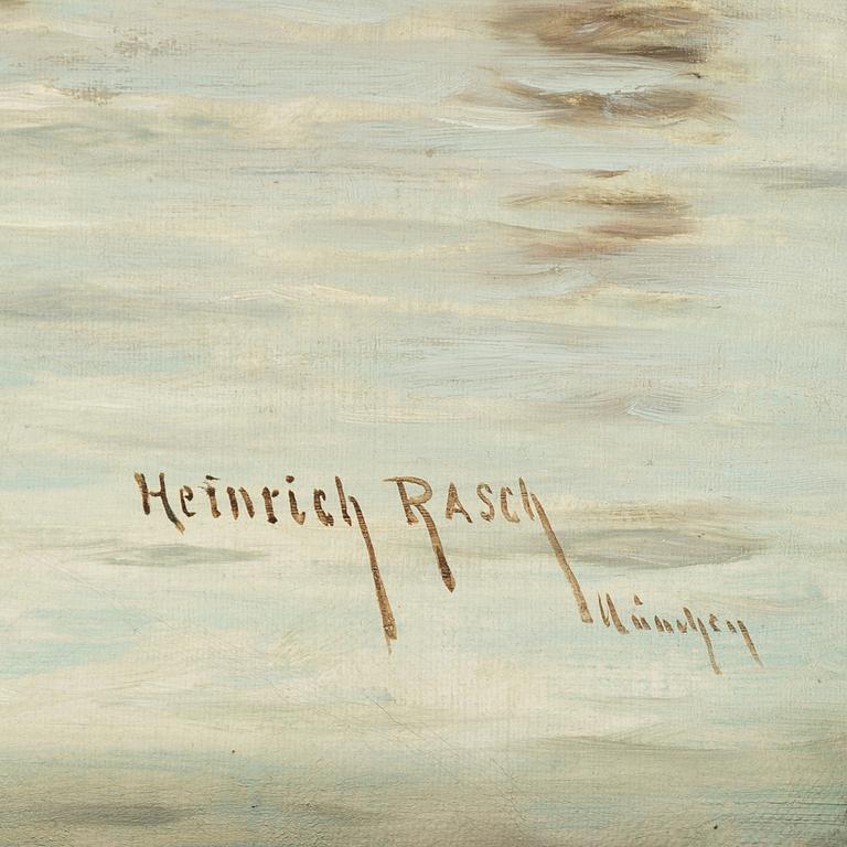 HEINRICH RASCH, Oil on canvas, signed, München.