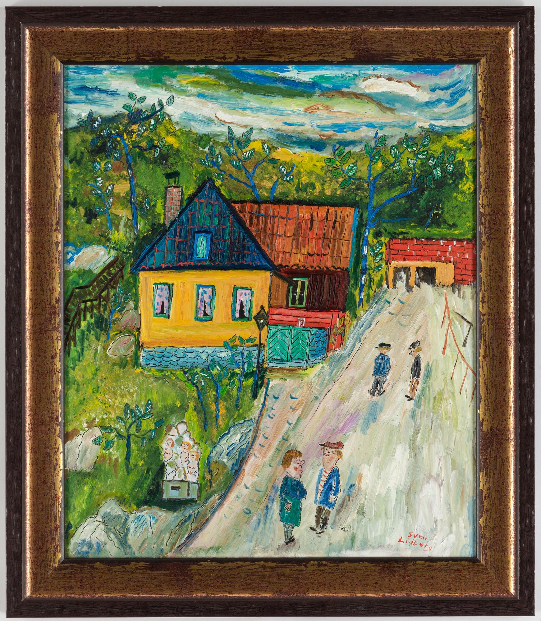 Sven Lidberg, oil on board, signed.