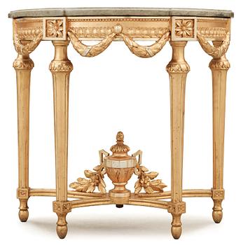 A Gustavian late 18th century console table.