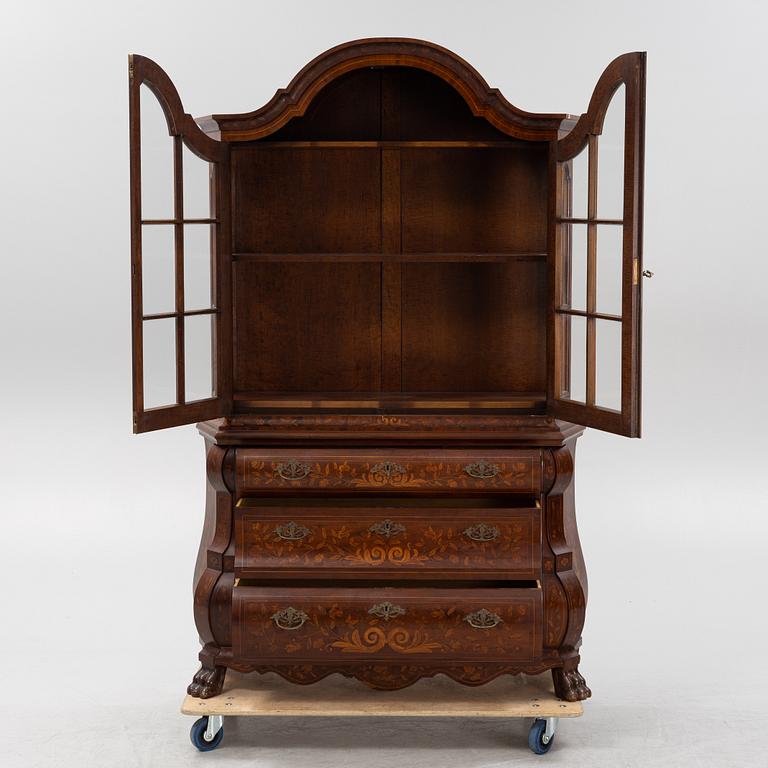 A Dutch style inlay cabinet, first half of the 20th Century.