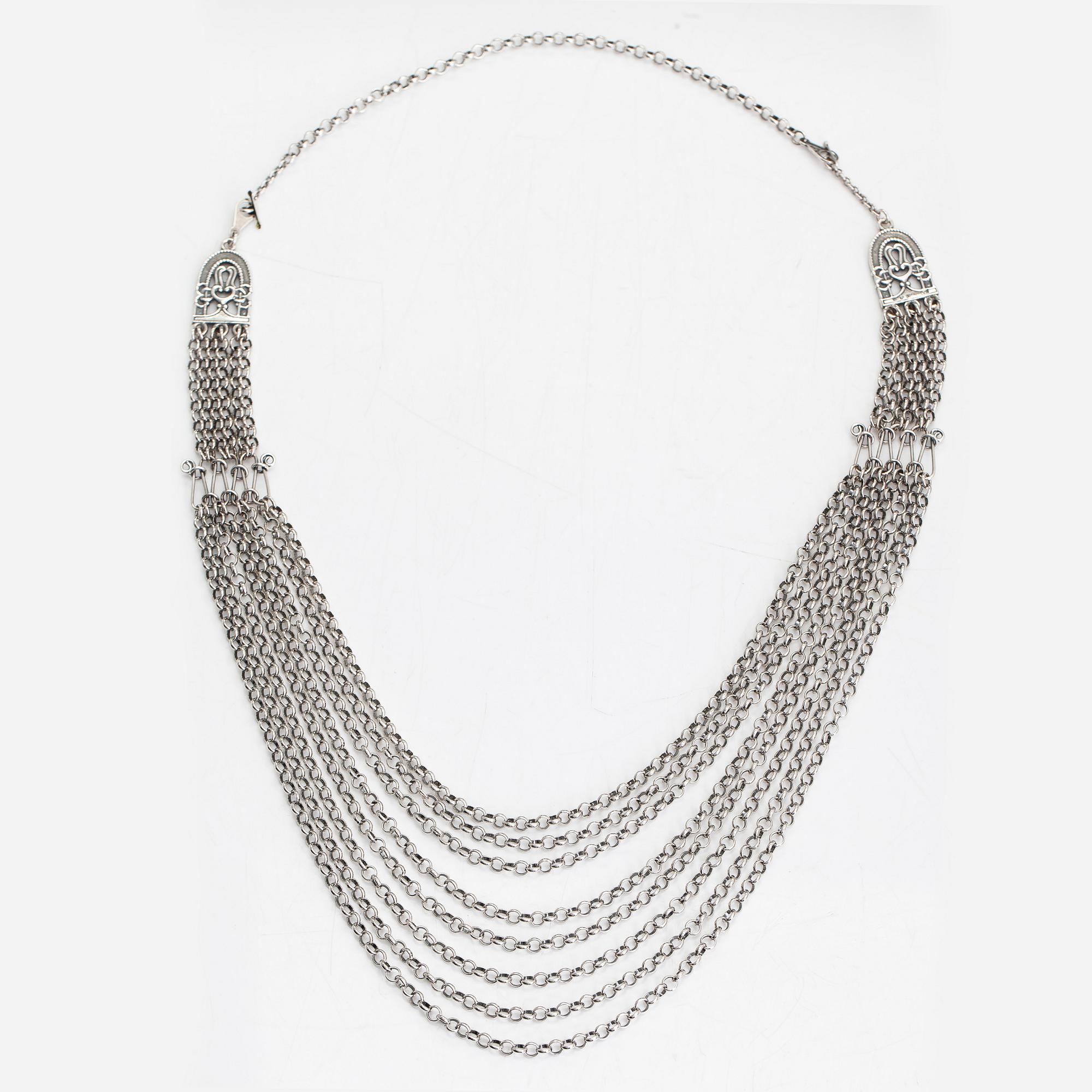 Halsband "Paradis", sterlingsilver. Kalevala Koru, Helsingfors 1993.