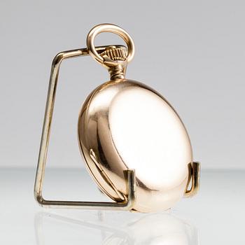 DAMUR / HÄNGE, 14K (56) guld, dubbelboett, Borel Neuchatel, I.E. Morosov etui.