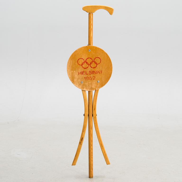 A Finnish folding chair designed for the 1952 summer Olympics in Helsinki.