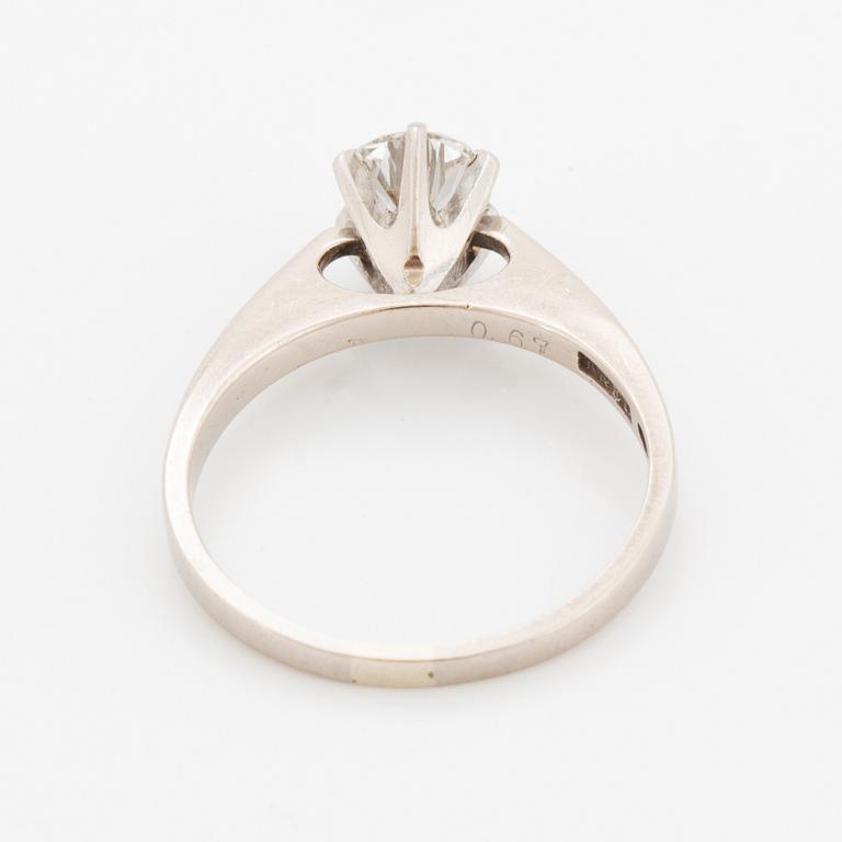 Ring, med briljantslipad diamant.