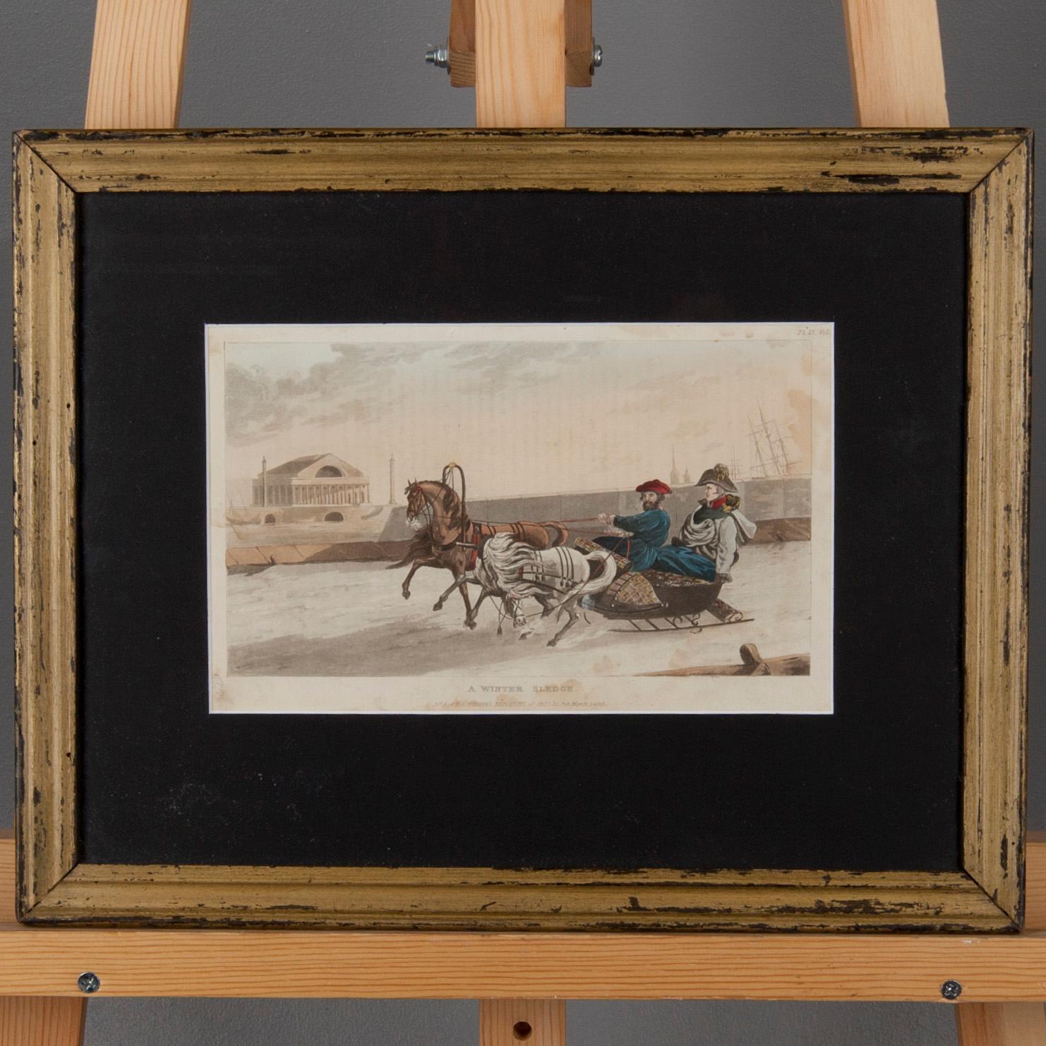 TSARMOTIV, färglitografier 2 st., 1800-tal.