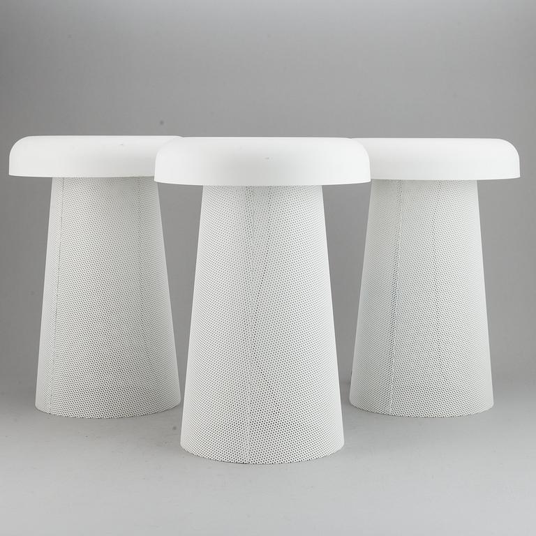 Three Jens Fager table lamps,  Mesh, Zero.