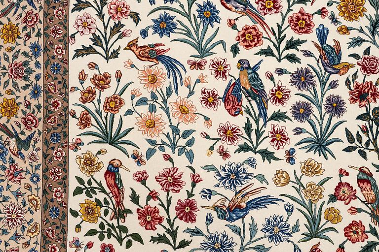 A, 'Golo Bolbol' rug, Isfahan, signed (Mahmoud and Mohammad Reza) Seirafian, c. 230 x 147 cm.